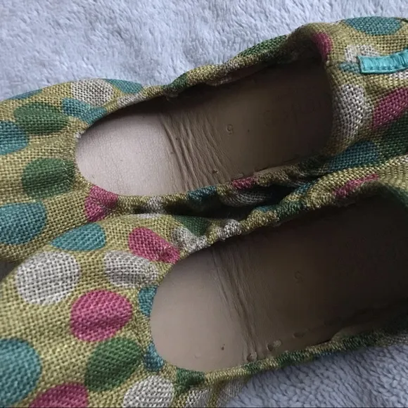 Tieks Echo Park Vegan Polka Dot Ballet Flats Sz 5