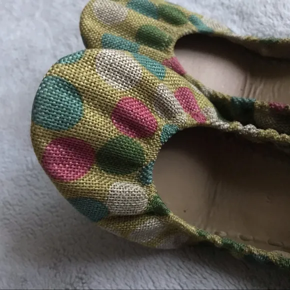 Tieks Echo Park Vegan Polka Dot Ballet Flats Sz 5