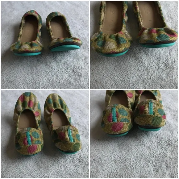 Tieks Echo Park Vegan Polka Dot Ballet Flats Sz 5