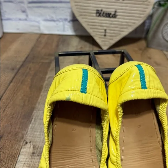 Tieks Lemon Yellow Patent Ballet Foldable Flats