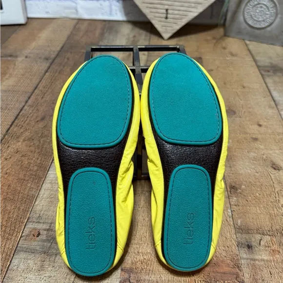 Tieks Lemon Yellow Patent Ballet Foldable Flats