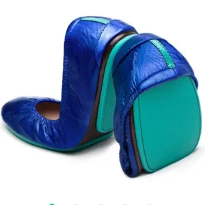 Tieks Sapphire Patent Leather Ballet Flats - 6