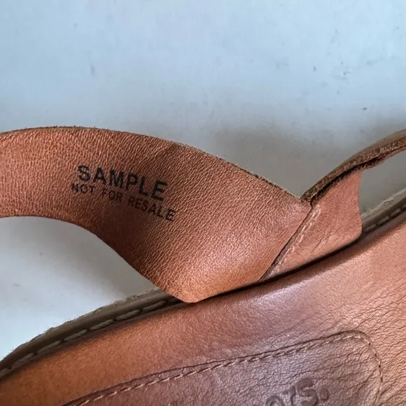 Timberland Danforth Brown Leather Wedge Sandals Size 7