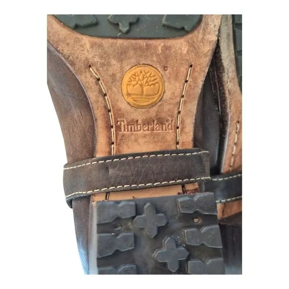 Timberland Leather Comforia Chelsea Harness Ankle Boots Womens 6 Brown