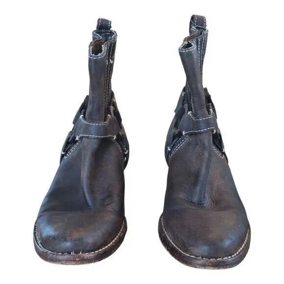 Timberland Leather Comforia Chelsea Harness Ankle Boots Womens 6 Brown