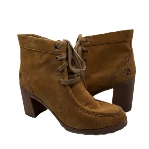 Timberland Sz 8 1/2 Allington Chukka Tan Heeled Boots with Suede Finish