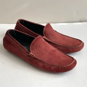 To Boot Italy Rust Suede Leather Moc Toe Driving Loafers Shoes Size 13