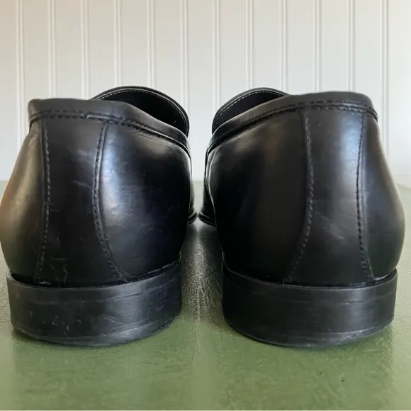 To Boot New York Adam Derrick Moc Sewn Penny Loafers Black Calfskin *Italy*