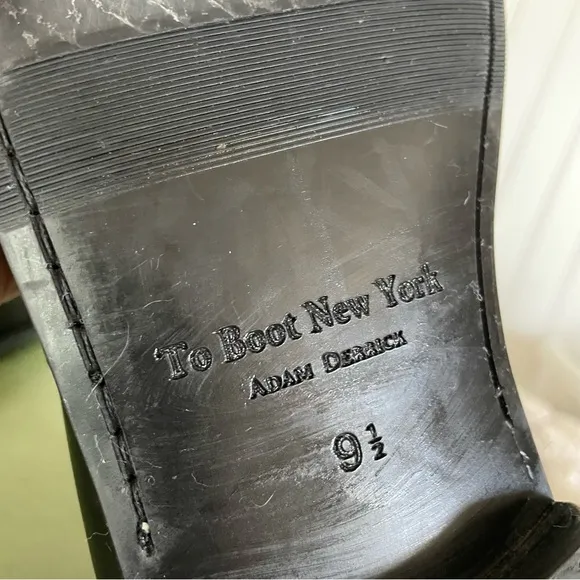 To Boot New York Adam Derrick Moc Sewn Penny Loafers Black Calfskin *Italy*