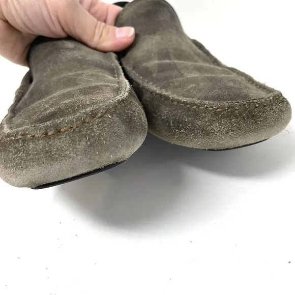 To Boot New York Adam Derrick Suede Driving Loafers Shoes Gray Men's Size 8.5