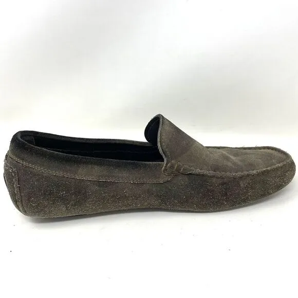To Boot New York Adam Derrick Suede Driving Loafers Shoes Gray Men's Size 8.5