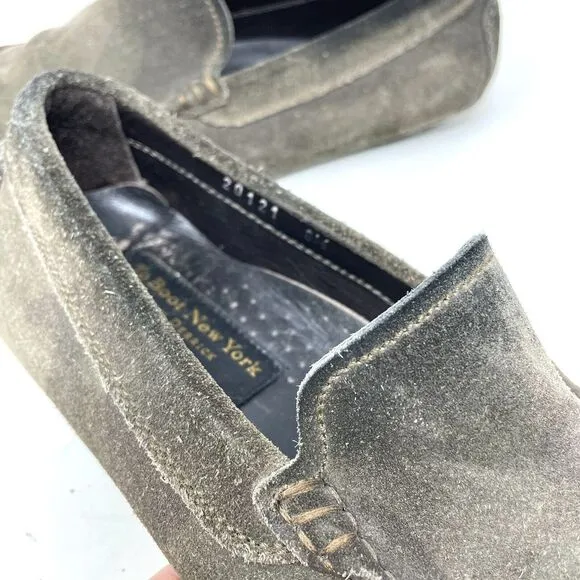 To Boot New York Adam Derrick Suede Driving Loafers Shoes Gray Men's Size 8.5
