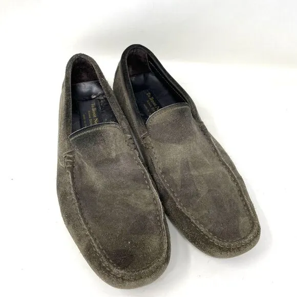 To Boot New York Adam Derrick Suede Driving Loafers Shoes Gray Men's Size 8.5
