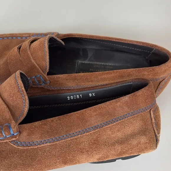 To Boot New York Adam Derrick  Suede Penny Loafers Size 9.5