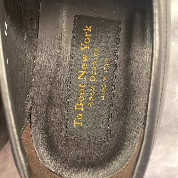 To Boot New York by Adam Derrick Black Penny Loafers Size 12. Worn once