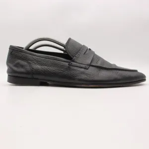 To Boot New York Deville Men's 11.5 M Black Leather Slip On Penny Loafers Italy