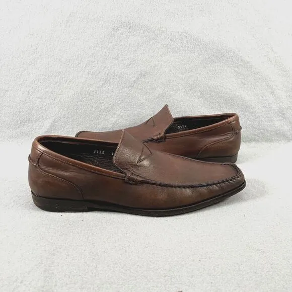 To Boot New York Leather Penny Loafers Mens Size 10 Driving Shoes Adam Derrick