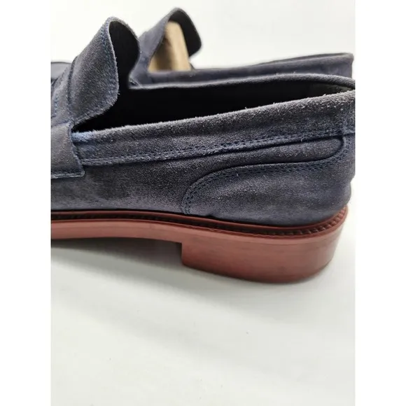 To Boot New York Men Penny Loafers Navy Suede, US Size 11 Made in Italy