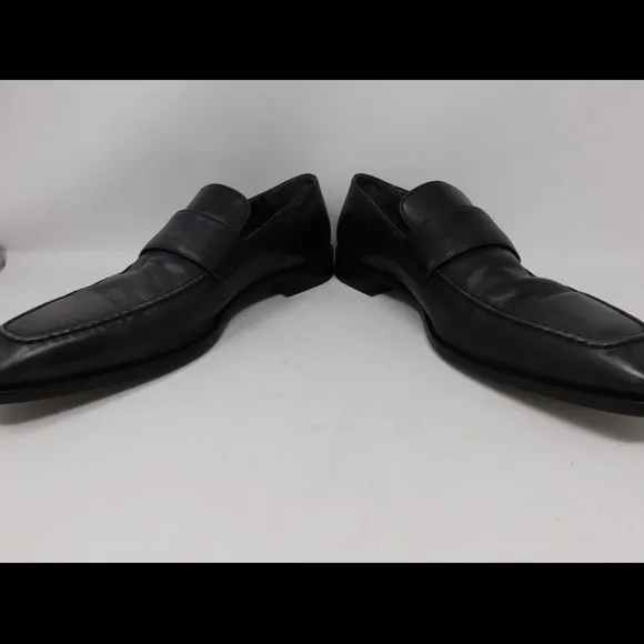 To Boot New York Men's Penny Loafers Size 13 Leather Charcoal Gray Made In Italy