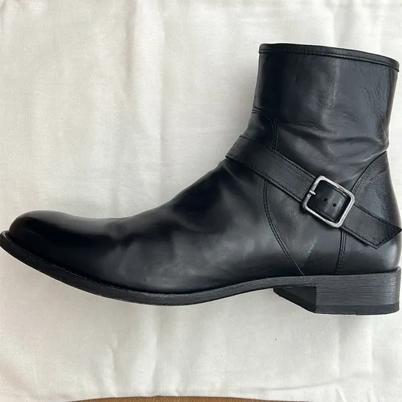 To Boot New York Rodrigo Black Calf Leather Boots Men’s 11.5