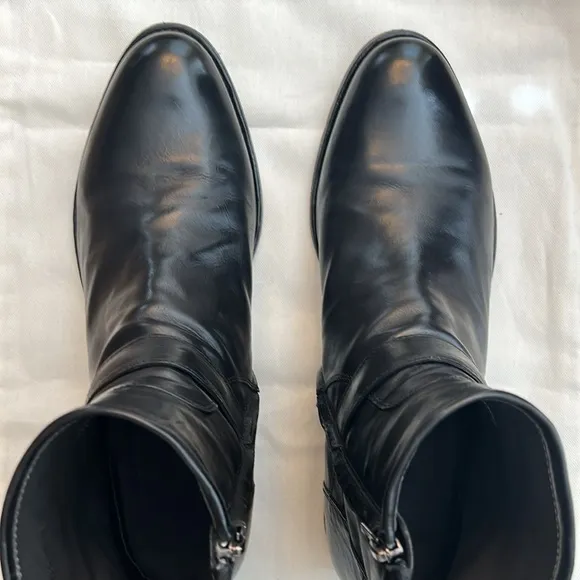 To Boot New York Rodrigo Black Calf Leather Boots Men’s 11.5