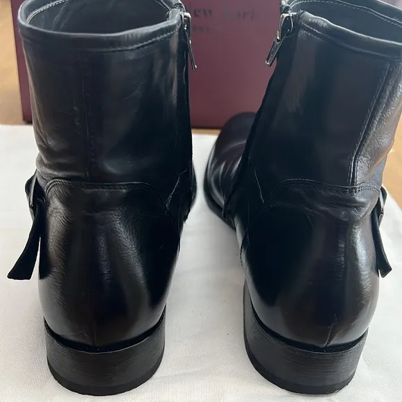 To Boot New York Rodrigo Black Calf Leather Boots Men’s 11.5