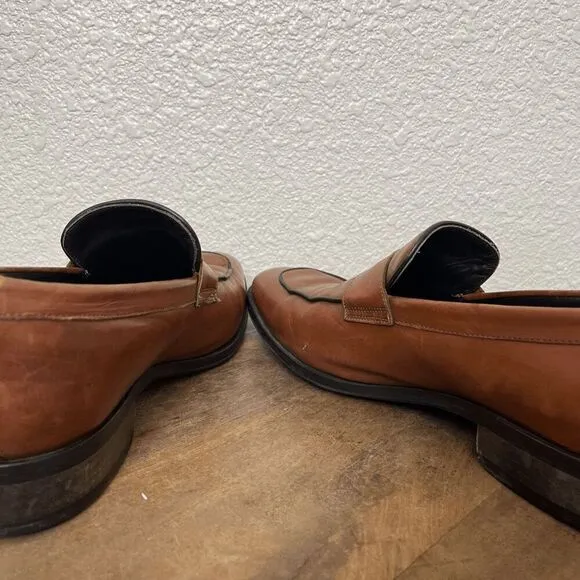 To Boot New York Dupont Brown Leather Penny Loafers Men's Size 10.5