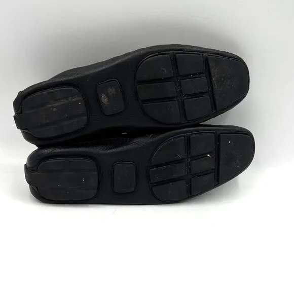 To Boots Lewis Leather Loafers Black Driving Shoes Adam Derrick Slip Ons