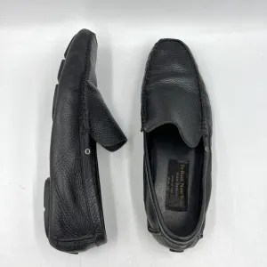 To Boots Lewis Leather Loafers Black Driving Shoes Adam Derrick Slip Ons