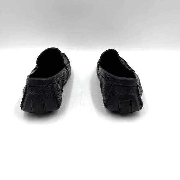 To Boots Lewis Leather Loafers Black Driving Shoes Adam Derrick Slip Ons