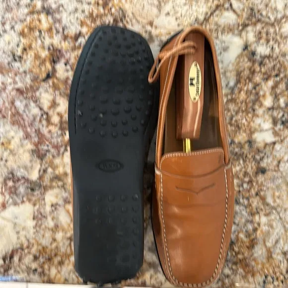 Todd’s penny loafers British Tan 10.5 purchased from Beverly Hills store