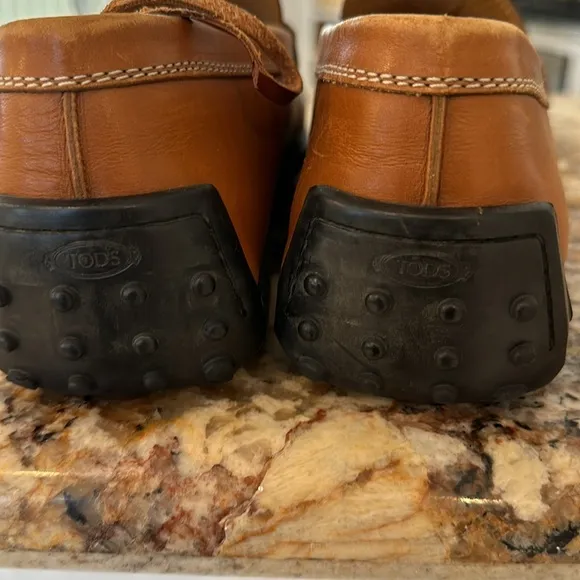 Todd’s penny loafers British Tan 10.5 purchased from Beverly Hills store
