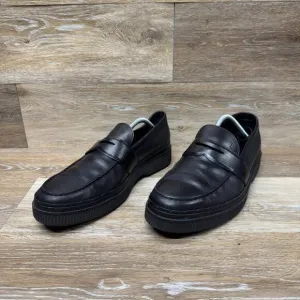 Tod's Black Leather Penny Loafers Men's Size 10.5