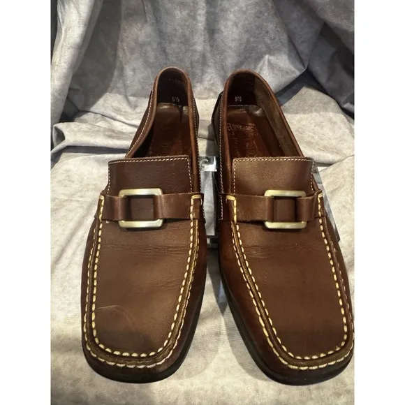Tod's Black Leather Women's Loafers  Driving Shoes Size 9.5