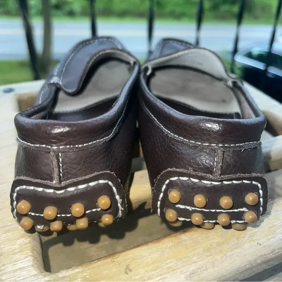 TOD'S Brown Women's Driving Shoes Italian Leather USA Size 8 UK 6 EU 39