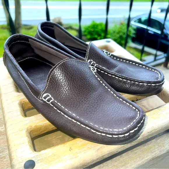 TOD'S Brown Women's Driving Shoes Italian Leather USA Size 8 UK 6 EU 39