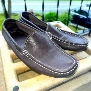 TOD'S Brown Women's Driving Shoes Italian Leather USA Size 8 UK 6 EU 39