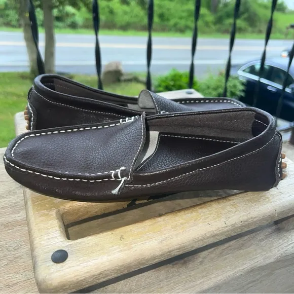 TOD'S Brown Women's Driving Shoes Italian Leather USA Size 8 UK 6 EU 39