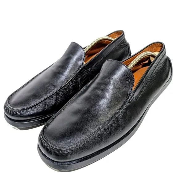 Tod's Dark Grey Moccasin Glossy Patent Leather Driving Loafers Size 11.5