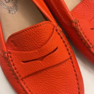TOD’S driving loafers in bright orange