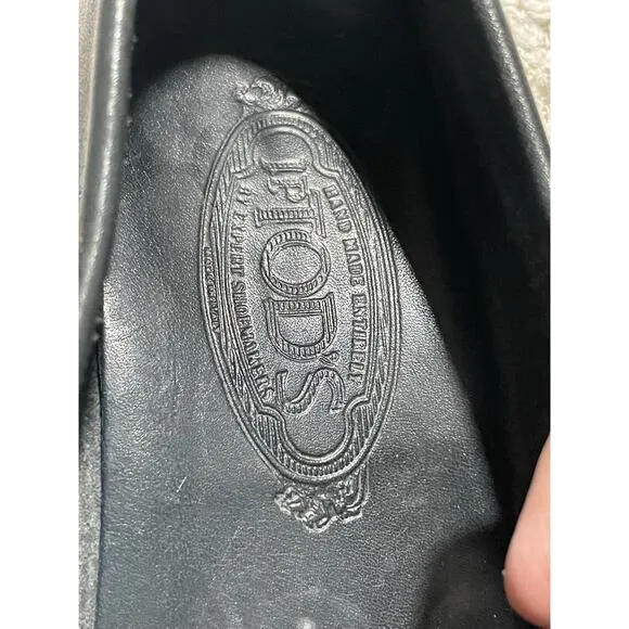 Tods Driving Loafers Womens Sz 35 / US 5 Leather Black Handmade Italy Flats