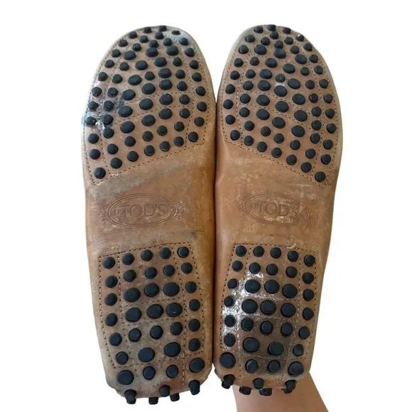 Tod's Gommino Brown Cognac Leather‎ Classic Iconic Driving Shoes Loafers Size 6