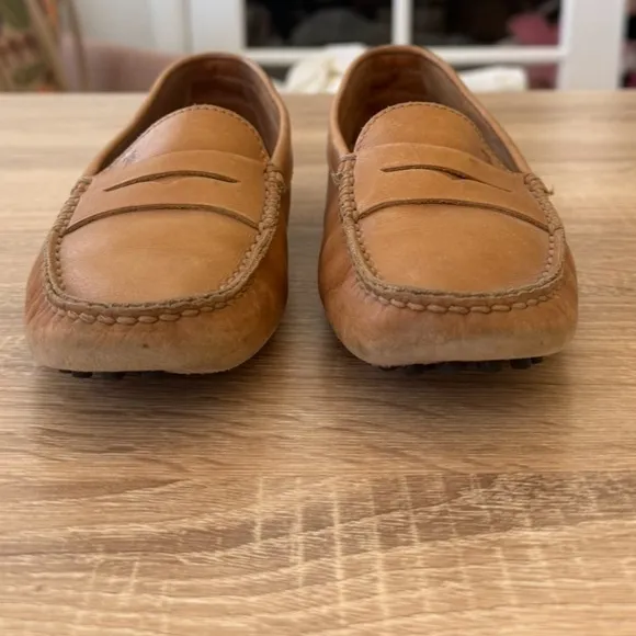 Tod's Gommino Brown Cognac Leather‎ Classic Iconic Driving Shoes Loafers Size 6