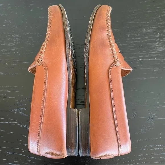 TOD'S JUNIOR EU 35 Unisex Penny Loafers in Saddle Italian Leather Preppy US 3.5