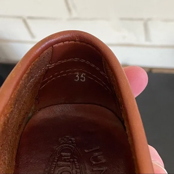 TOD'S JUNIOR EU 35 Unisex Penny Loafers in Saddle Italian Leather Preppy US 3.5