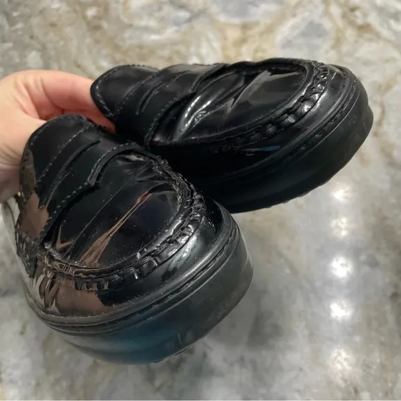 Tod’s Made In Italy Women’s Size 9.5 Patent Leather Penny Driving Loafers Flats