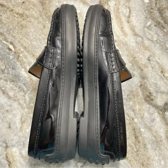 Tod’s Made In Italy Women’s Size 9.5 Patent Leather Penny Driving Loafers Flats