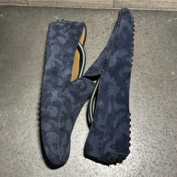 TOD’S Men's Gommino Blue Camouflage Driving Shoes Loafers size 8