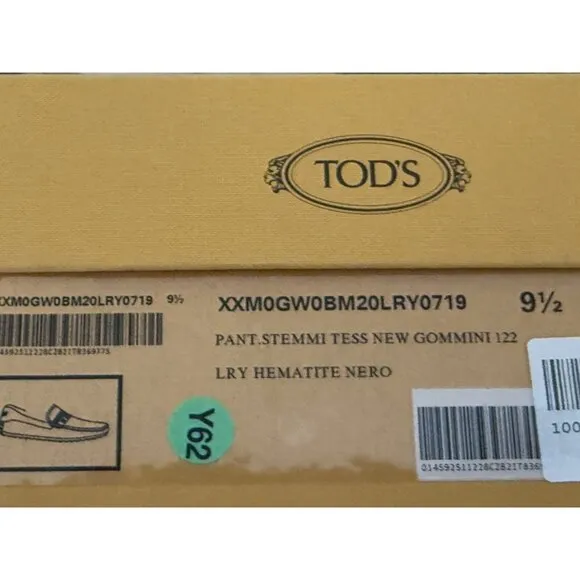 Tod’s New Gommini Gray Denim Driving Shoes Loafers Size 10.5 US / 9.5 UK