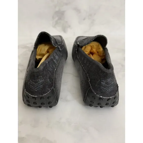 Tod’s New Gommini Gray Denim Driving Shoes Loafers Size 10.5 US / 9.5 UK